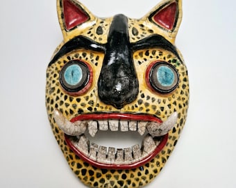 Jaguar Spirit, Jaguar Mask, Mascara de Jaguar, Jaguar god, Jaguar Warrior, Danza del Jaguar, Tecuani Dance, Tecuanes, Mexican Jaguar Mask