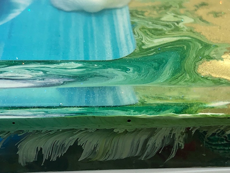 Texas Resin Dolphin Ocean Sandbar Decor 8x3.5x1 inch