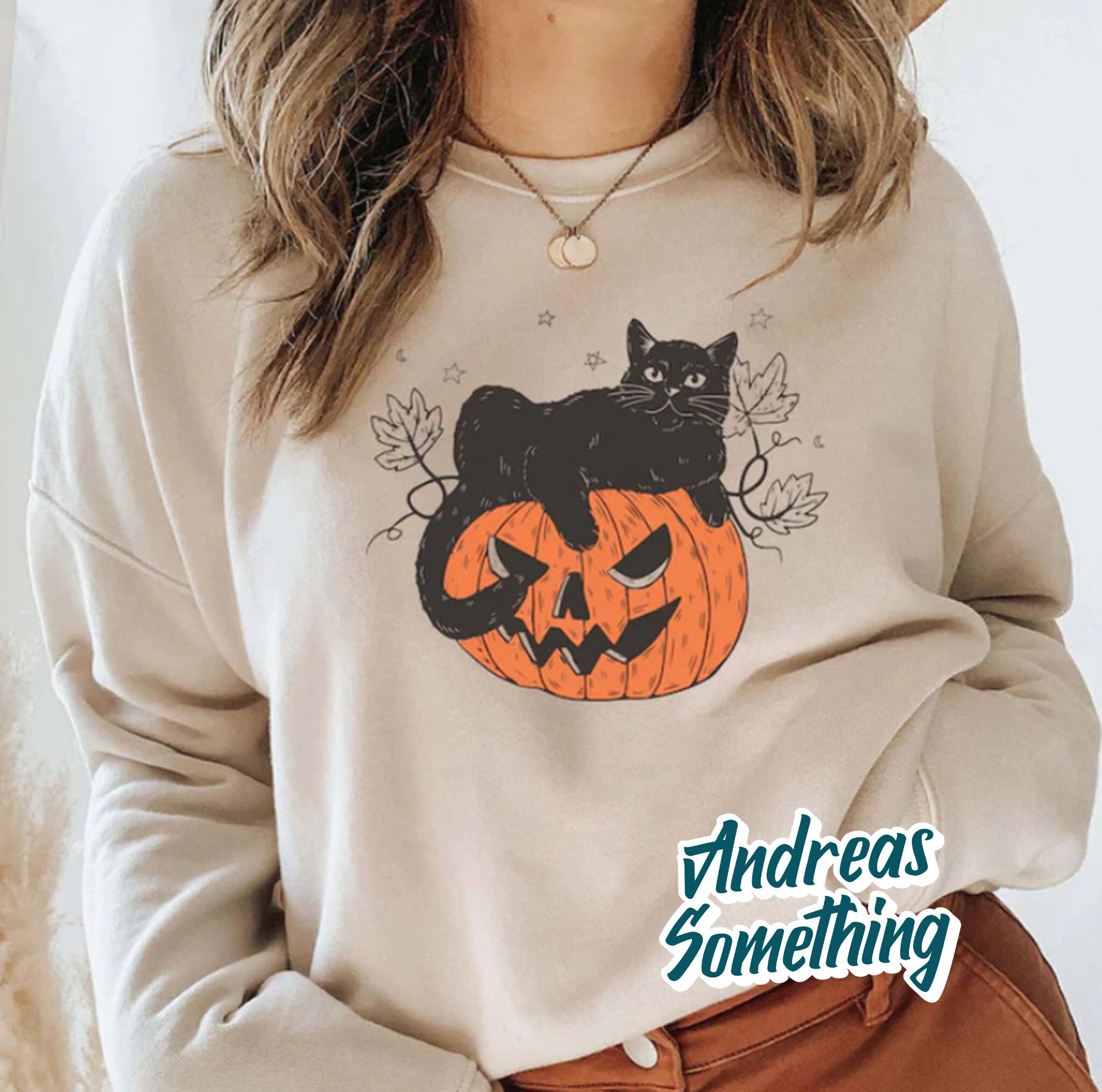 Pumpkin cat sweater - Etsy.de