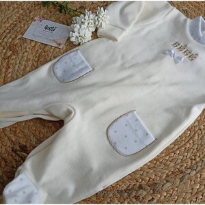 Pyjama van hoge kwaliteit katoen, zeer elegante en comfortabele unisex babypyjama, schattig geboortecadeau