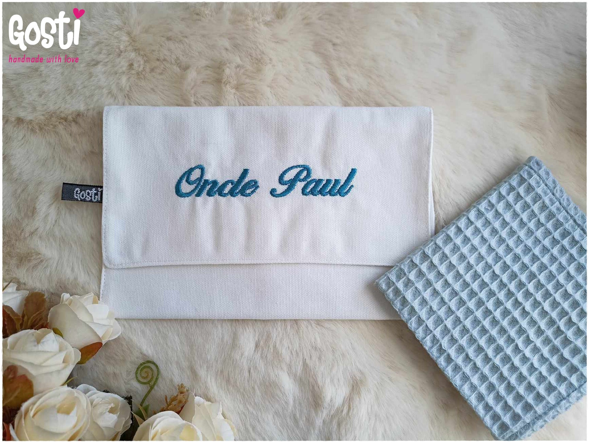 Ancienne pochette pour serviette de table - Arts de la table