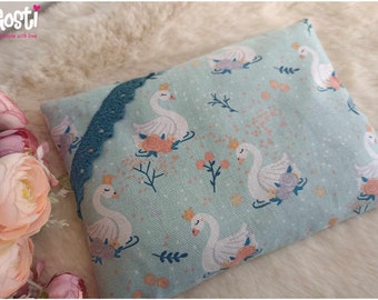 Butelka na gorącą wodę z organicznymi nasionami pszenicy o zapachu lawendy, naturalny i ekologiczny prezent dla dorosłych