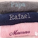 Personalized terry towel with embroidery customizable high quality towel with original gift name for the whole family 
