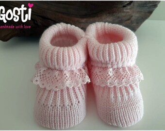 Chausson Tricot Bebe Etsy
