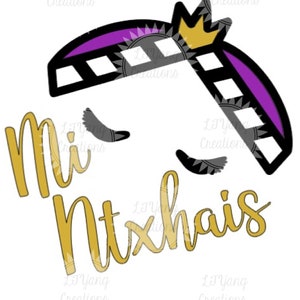 Mi Nthxais - Hmong SVG, print, printable, digital, card, diy, bookmark, tags, cricut, silhouette cameo, hmong, svg, craft