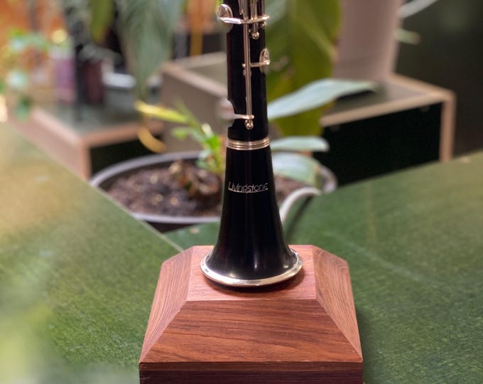 Clarinet Lamp with Tasmanian Blackwood Base