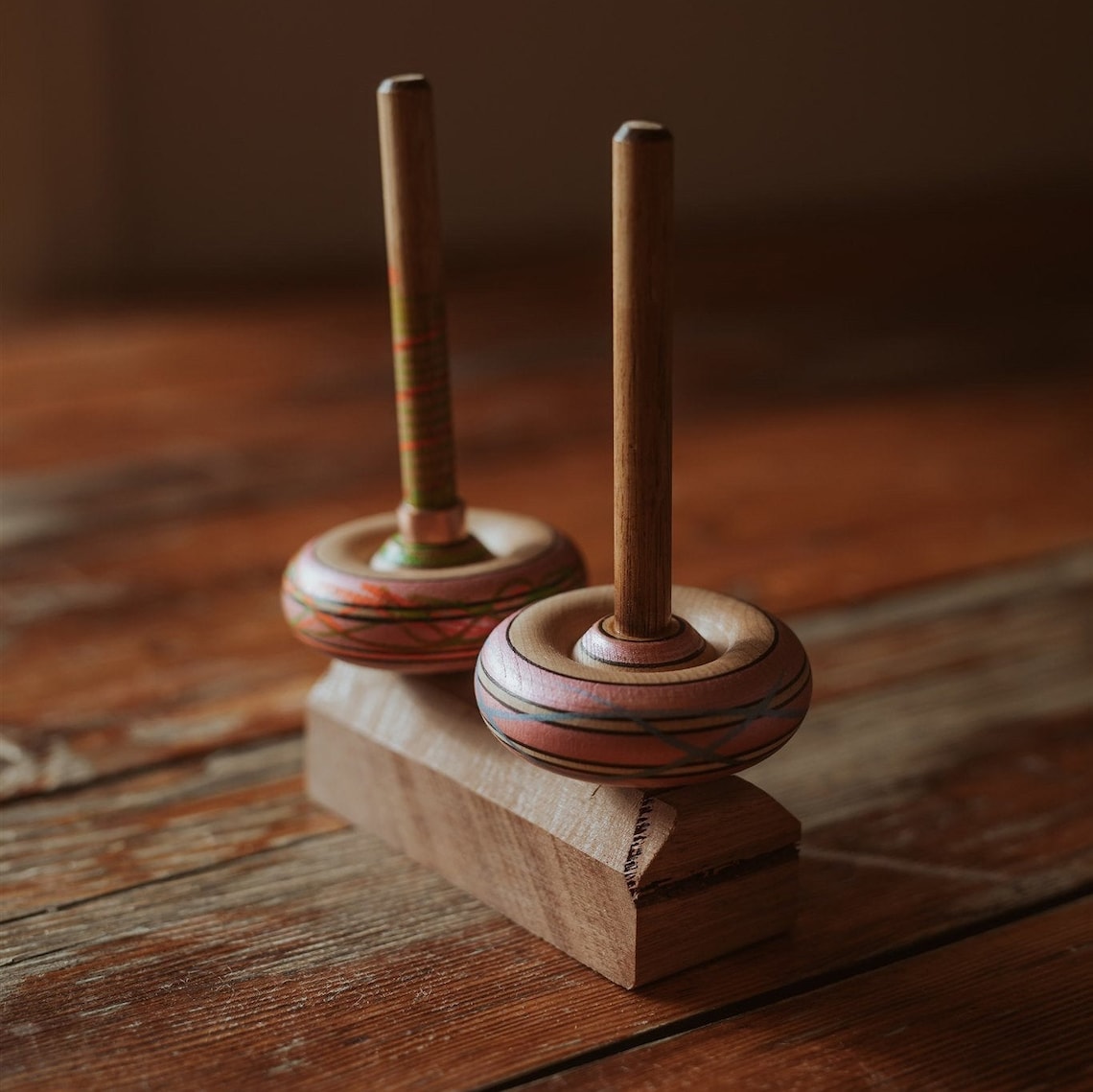 Spinning Tops LARGE & Stand Etsy