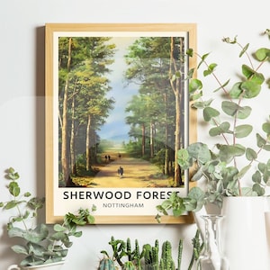 Robin Hood Sherwood Forest Reise Poster Digitaler Download | Klassische Literatur | Bücherwurm Print | Howard Pyle | Literarische Wohnkultur