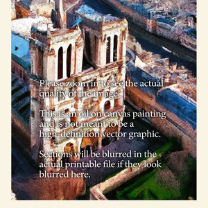 Notre Dame de Paris Travel Poster Digital Download The Hunchback of Notre Dame Victor Hugo Bookish Decor Literary Prints image 2