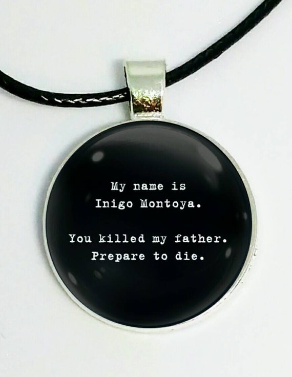 Inigo Montoya Cabochon Necklace With 50cm Adjustable Leather Etsy