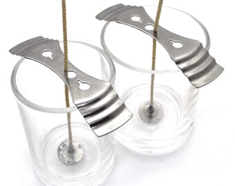 Wick Bars 5/" ~ Holds Wick Centered ~ Candle Making 12ea Wick Holder