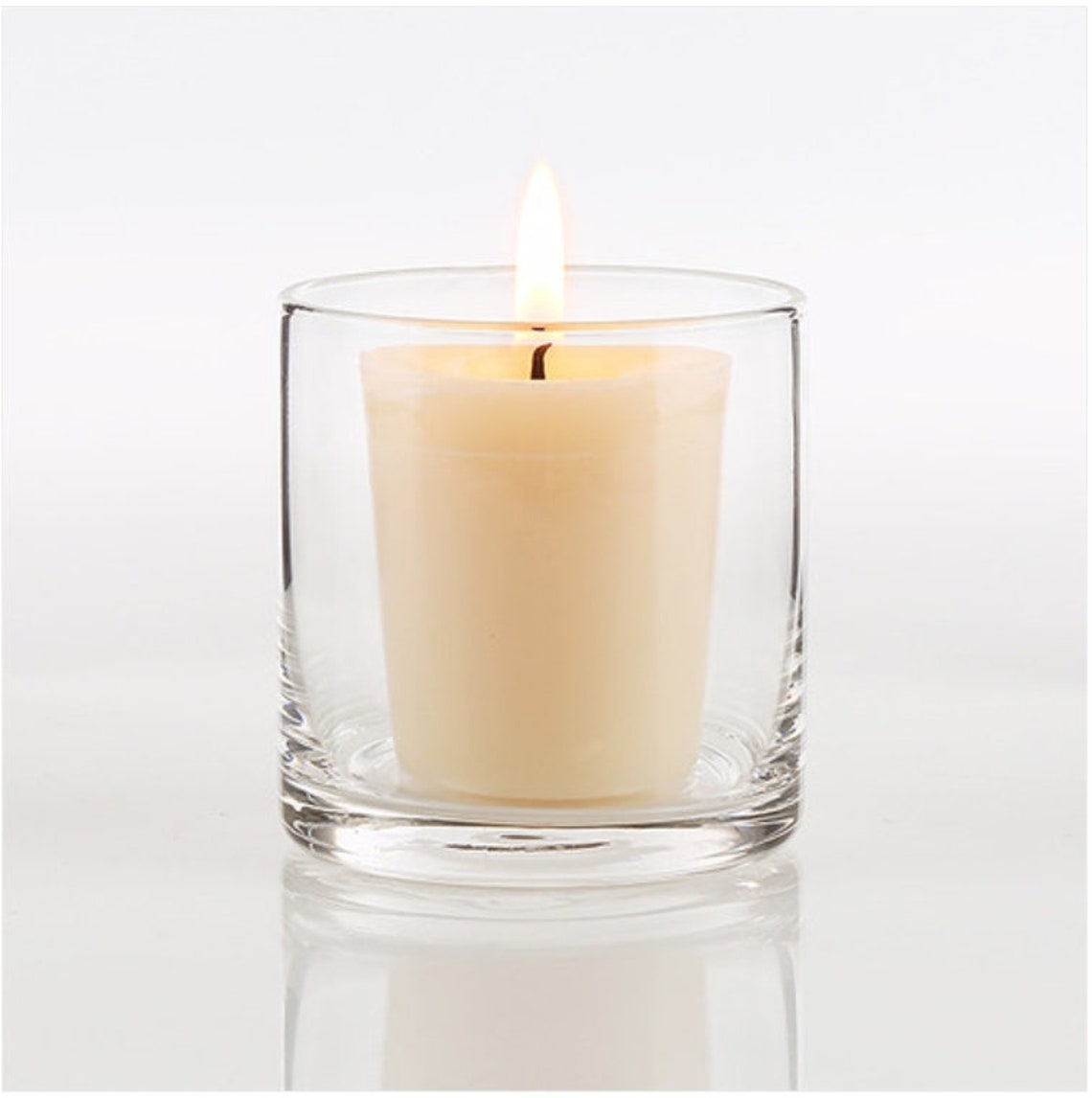 Clear Glass Tumblers Candle Desert Plain Cups 7oz 200ml Etsy