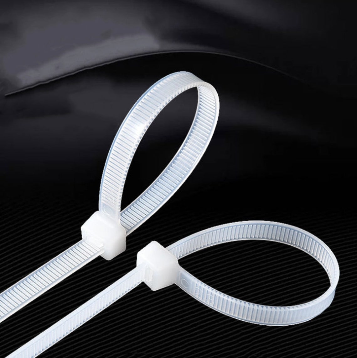100PCS 12inch Cable Ties White SelfLocking Nylon Wrap Zip Etsy