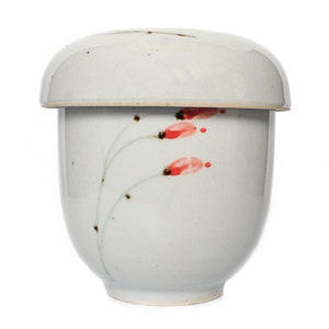 100% HandCraft Korean ICHEON DOJAGI Ceramic Art Candle Jar / Tea Cup & Mug with Lid Unique Gift Set - Free Shipping