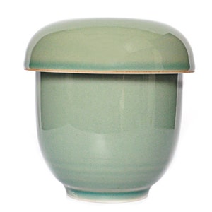 100% HandCraft Korean ICHEON DOJAGI Ceramic Art Candle Jar / Tea Cup & Mug with Lid Unique Gift Set