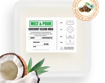 2.2lbs Coconut Blend Candle Wax Natural Blend DIY Candle Making Supplies Wholesaler - Bulk Saving/Free Shipping!