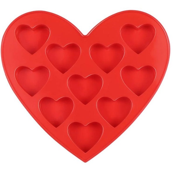 Wax Melt Molds Silicone Wax Moulds Plastic Clamshell Mould Soap Wax Melts Boxes For Diy Art Crafts 20pcs Heart Shape Blister