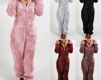 hooded pyjamas ladies