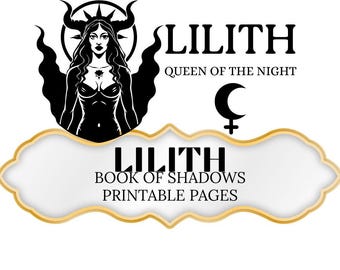 Pagine del Grimorio del Libro delle Ombre della Dea Lilith stampabili (PDF)