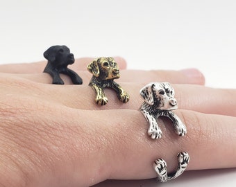 black lab earrings