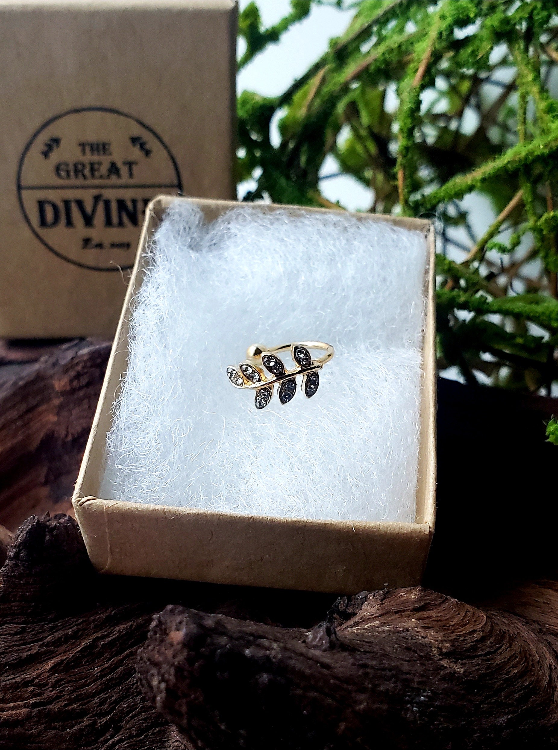 Gold Cloud Ear Cuff main image 0