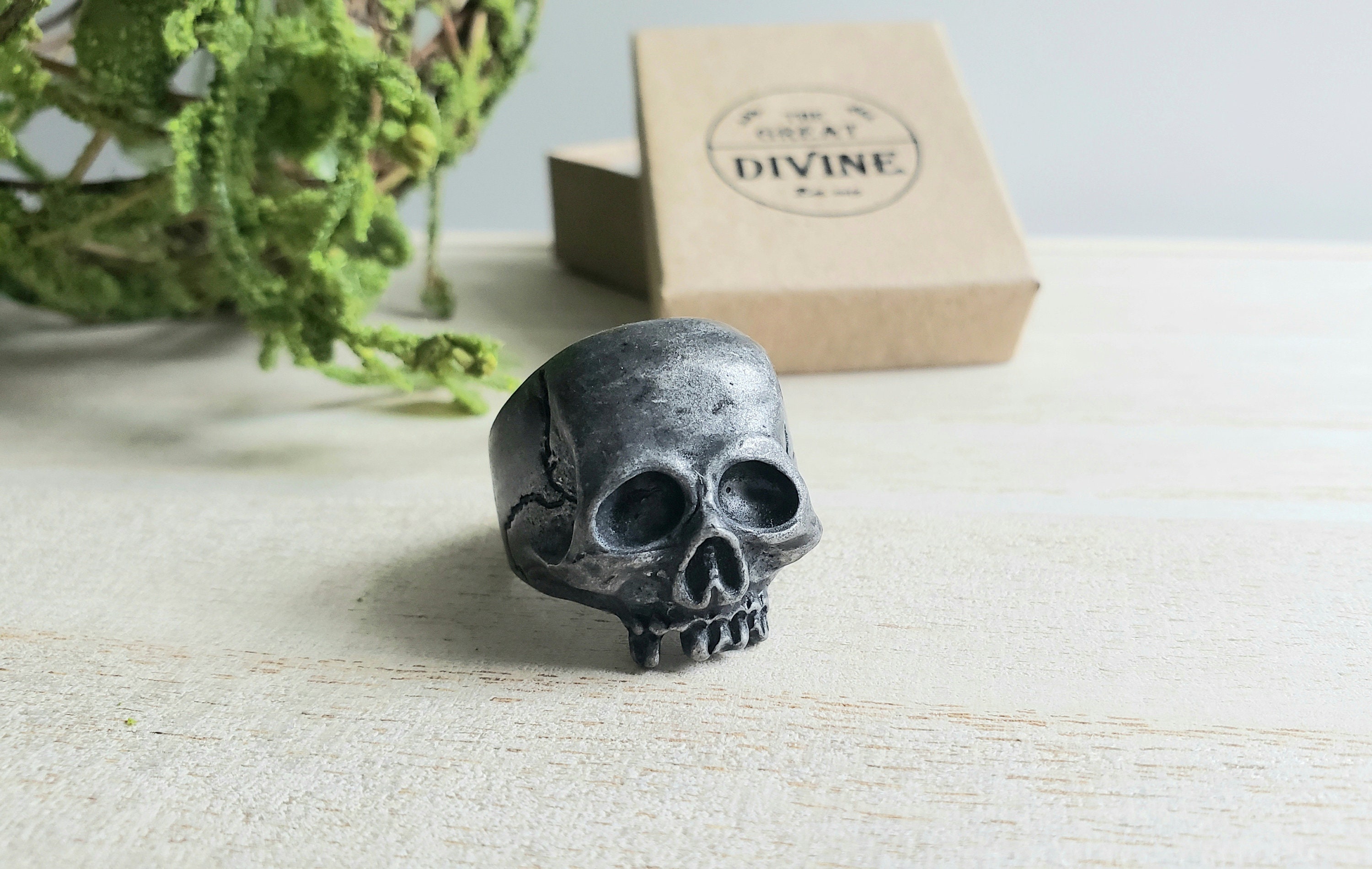Gothic Skull Ring Gothic Rings Men's Gothic Ring Etsy