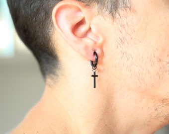 Black Hanging Cross Earring Earrings For Small Hanging Cross