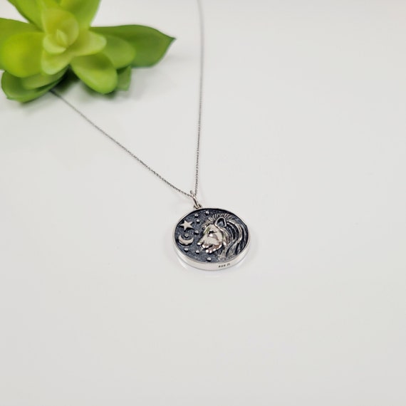 Leo Lion Pendant Necklace Leo Necklace 