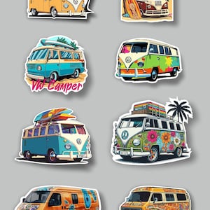 Adesivos de vinil personalizados para trailers. Designs modernos para laptops, mochilas, malas e à prova d'água.