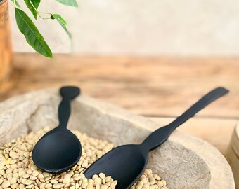 Acacia Wood Serving Spoon, Handmade Spoon, Wooden Serving Spoon, Wooden Cutlery, Small Ladle, Christmas Dining, Gifts for Home