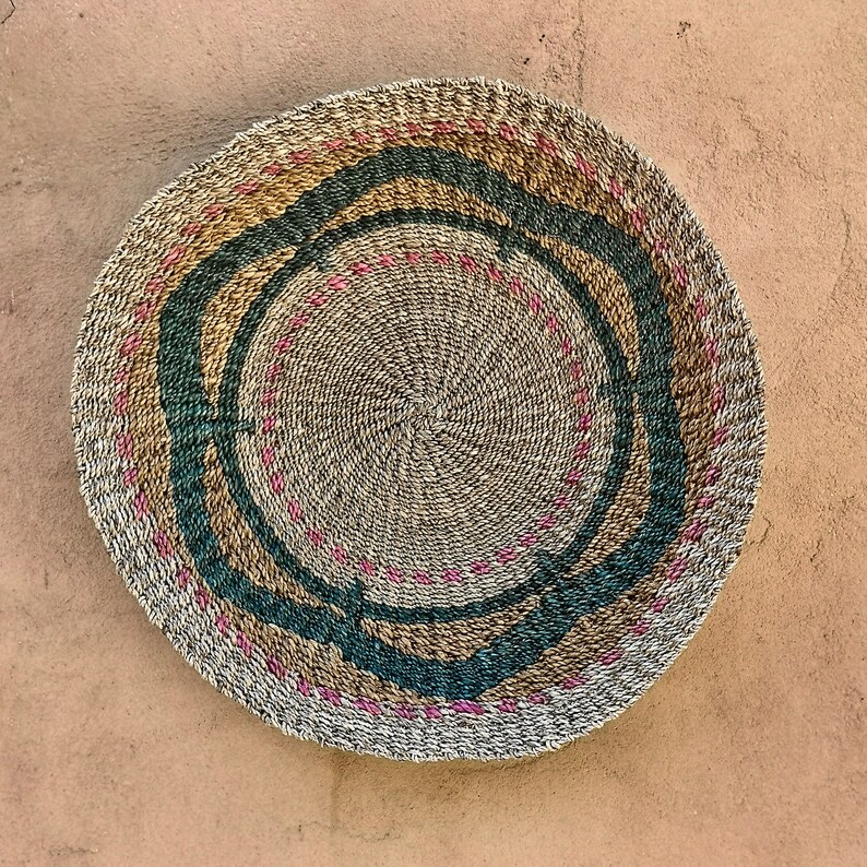 Decorative Jute Wall Basket Large Wall Hanging Bohemian Etsy
