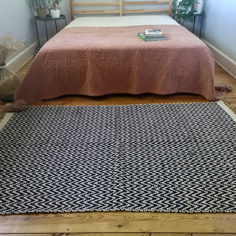 Natural Jute & Cotton Rug Outdoor Rug Braided Hemp Etsy