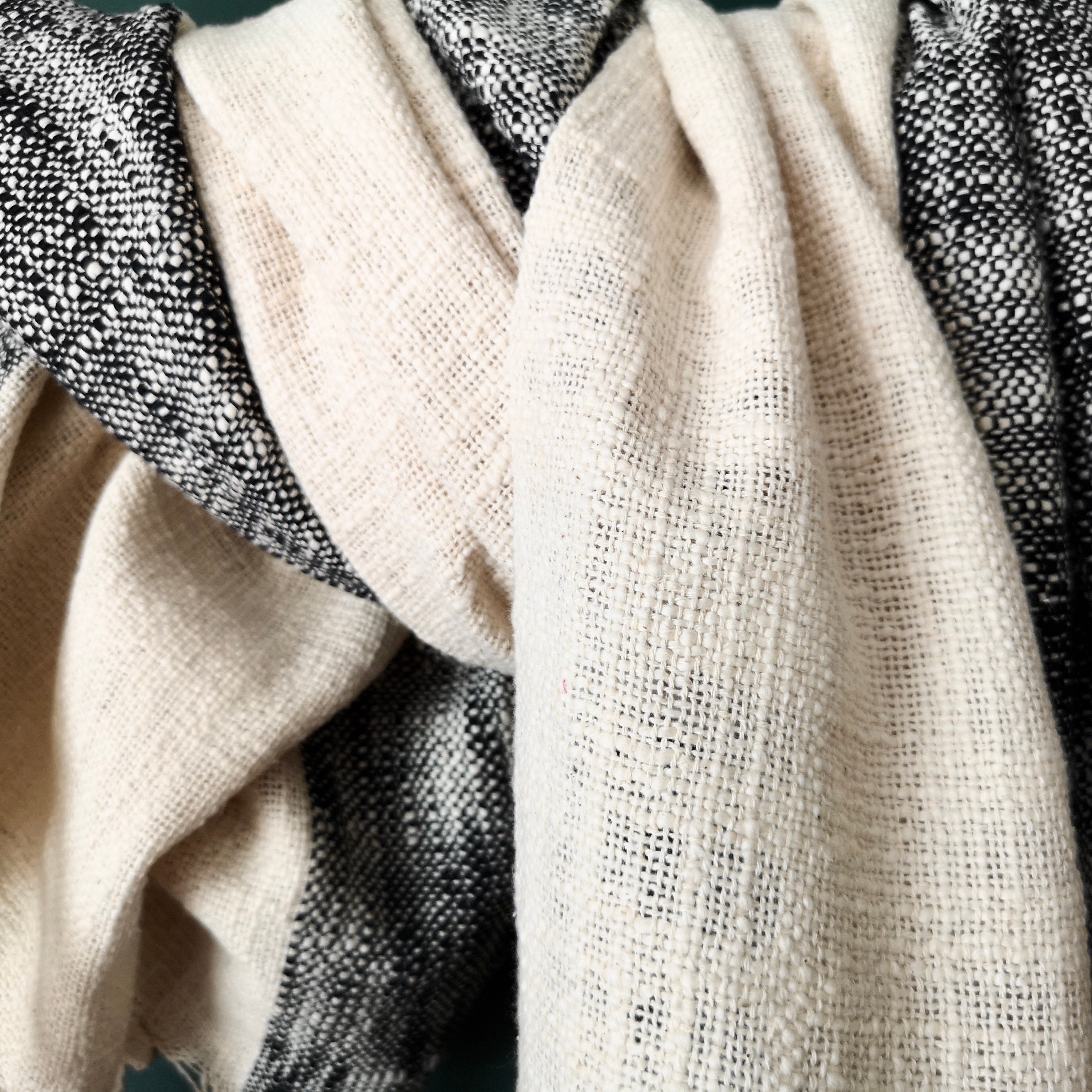 Recycled Cotton Throw Colour Block Throw Cotton Throw Etsy