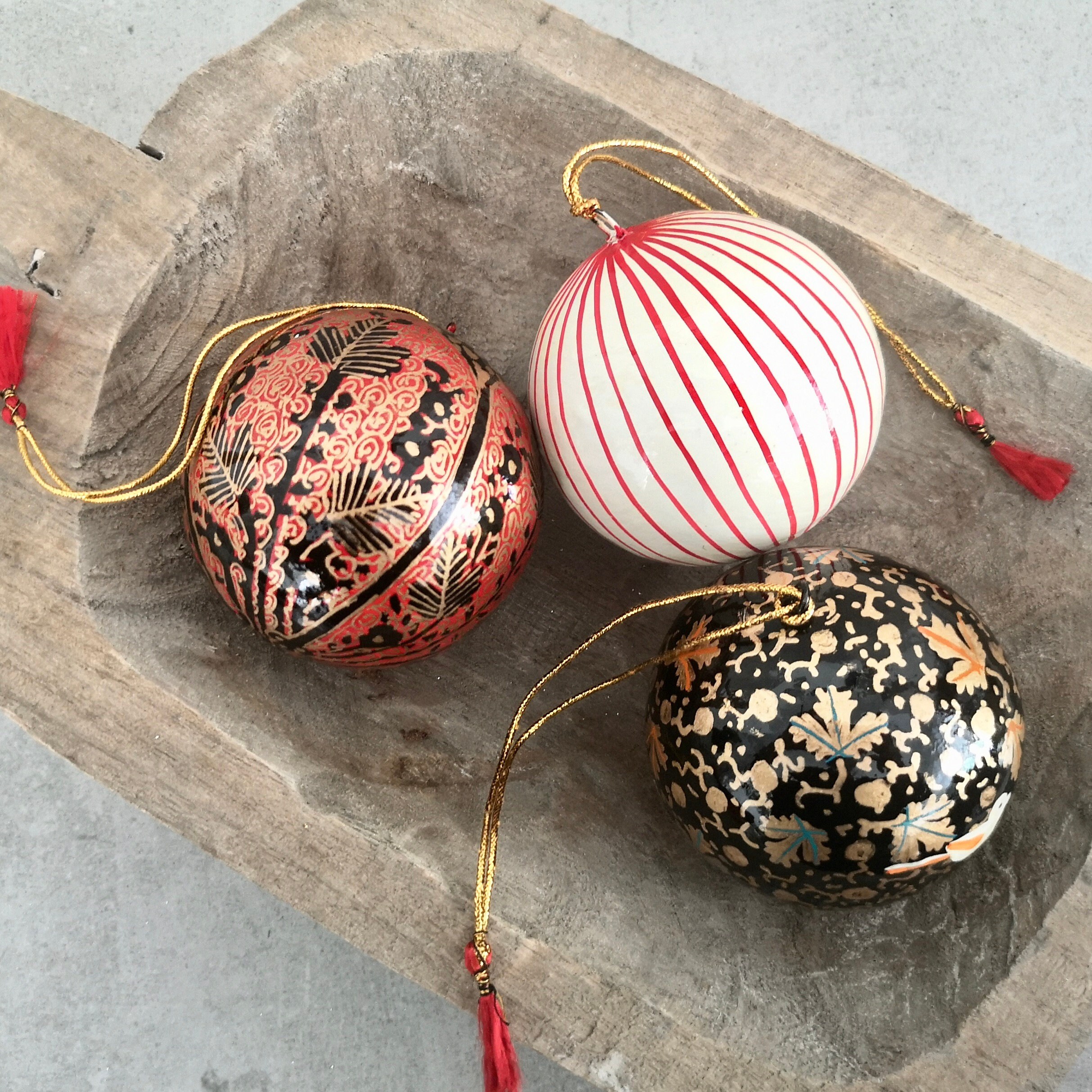Christmas Bauble Paper Mache Bauble Secret Santa Present Etsy UK