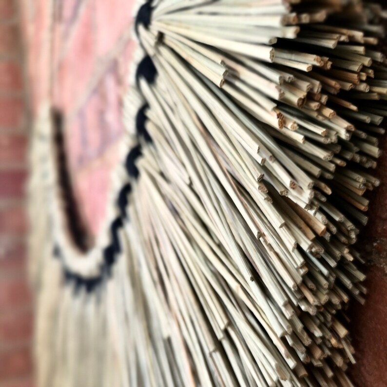 Grass Wall Hanging Mendong Grass Wall Art Bohemian Home Etsy