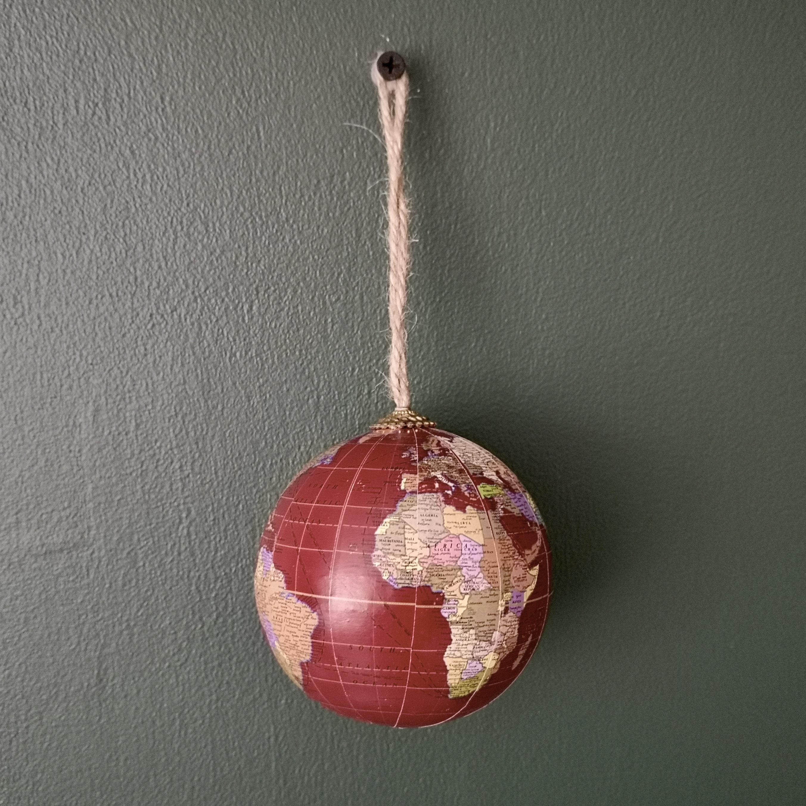 Globe Hanging Bauble Christmas Bauble Festive Decoration | Etsy