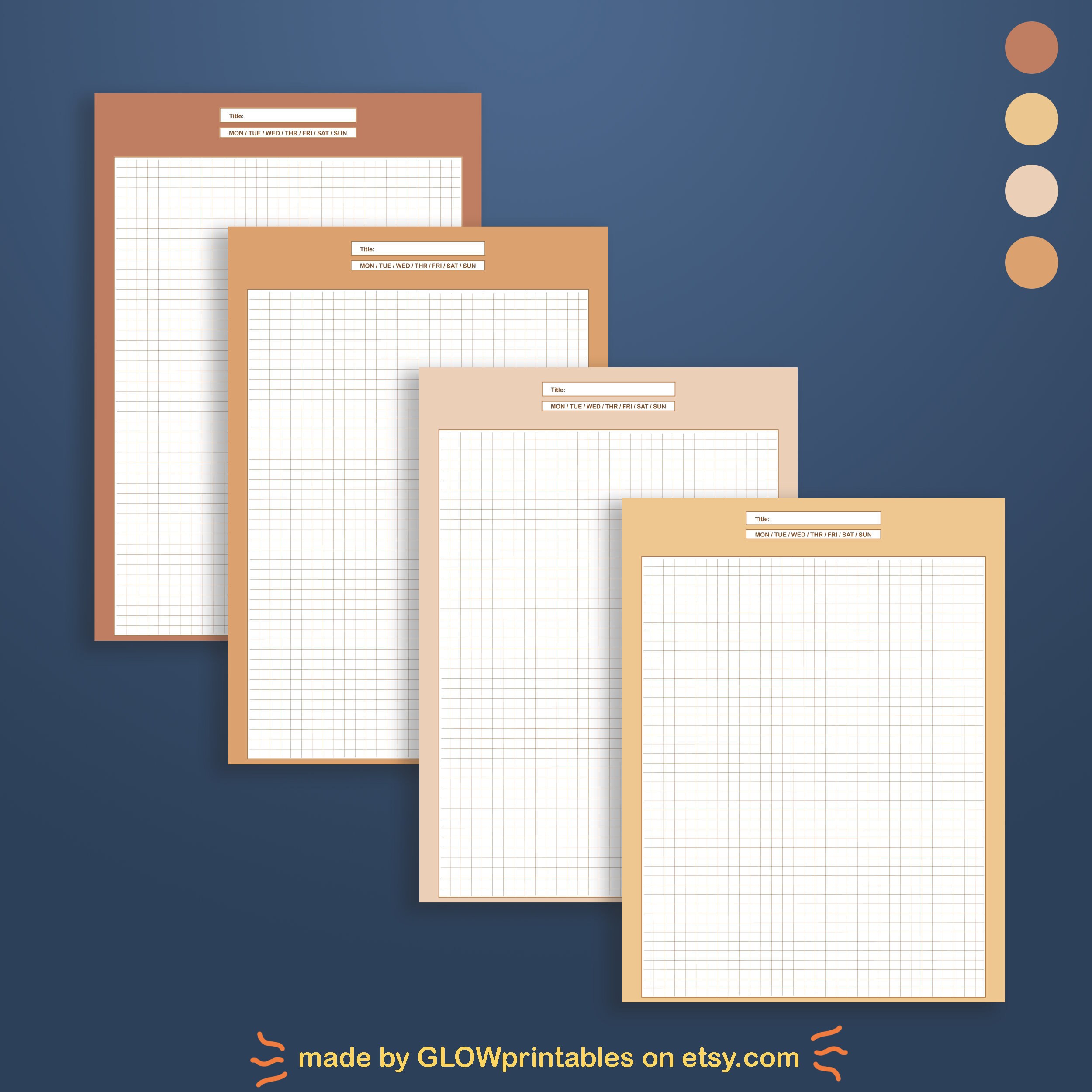 NOTEPAD Study Notes Printables Digital instant Etsy