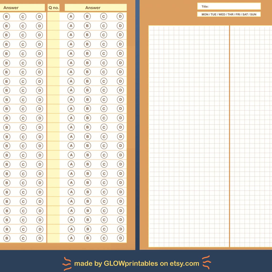 NOTEPAD to preparing for finals exam Study Notes Etsy