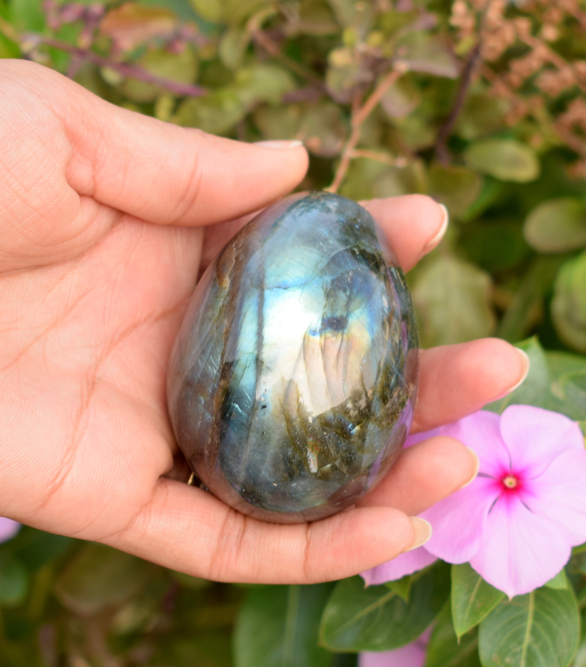 Lovely Labradorite Egg / Gemstone Egg / Crystal Egg / Healing Etsy