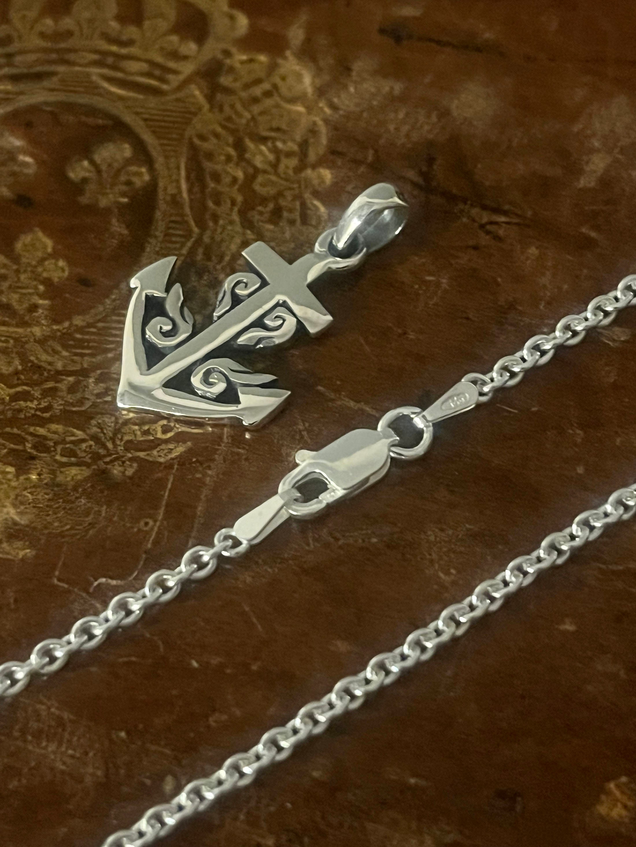 Lot De 8 Pendentifs Ancres Marines En Argent - Breloques Pour Bijoux DIY