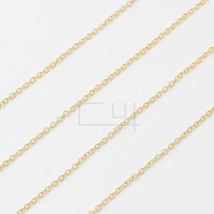 1meter// Nickel Free, Thin Chains, Necklace Chain, Bracelet Chain, Extension chain, Polished Gold-Plated, Jewelry Making, CH0001G