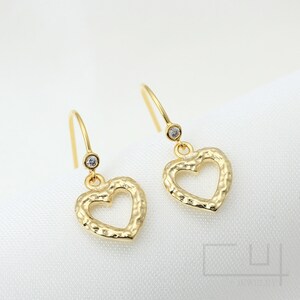 2pcs/H002/ Hook Cubic Earrings, Hook Earring Wires, CZ Earrings, Cubic Earrings, Polished Plated, Earring Component, Basic Findings