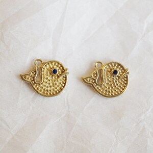 4pcs/QP0114/blue cubic whale pendant, Necklace Pendant, Bracelet Charm, Polished Gold/Rhodium-Plated, Jewelry Making