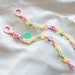 50pcs/CH0007/ Mixed color Open Acrylic Chain, Random mixed colors, Link Chain, Mask Chain, Jewelry Making