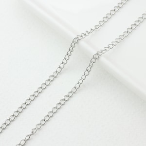 50cm/CH0033/Surgical  Steel Chain, Mask Chain, Necklace Chain, Bracelet Chain, Extension chain ,Jewelry Making