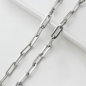 50cm/CH0030/Surgical Square Steel Chain, Mask Chain, Necklace Chain, Bracelet Chain, Extension chain ,Jewelry Making