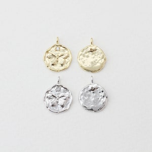 2pcs/P0104/ Cubic Butterfly Pendant, CZ Pendant, Earring Pendant, Necklace Pendant, Bracelet Charm, Polished Gold/Rhodium-Plated