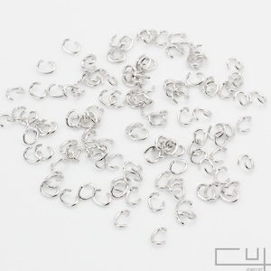 5gram// C Ring, 0.5mm X 2.5mm, Polished Original Rhodium-plated Over Brass, Jewelry Findings, Jewelry Making Craft Supplies