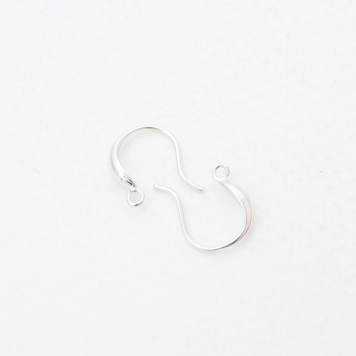 4pcs/h004/ Earring Hook Polished Rhodium Goldplated Over Etsy