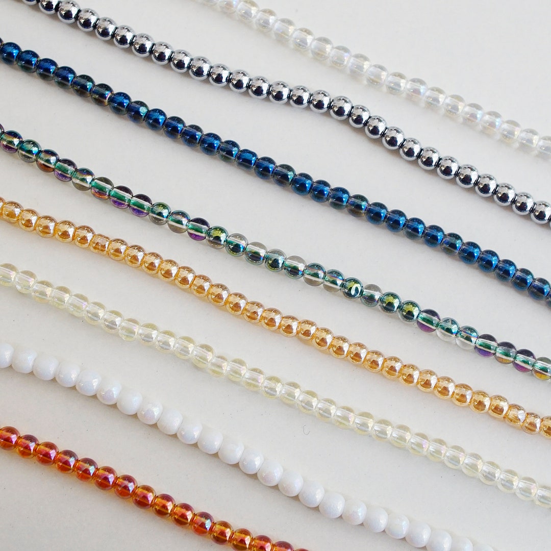 1 Line/bp0093/ 2mm Crystal Glass Round AB Bead,acrylic Beads,initial ...